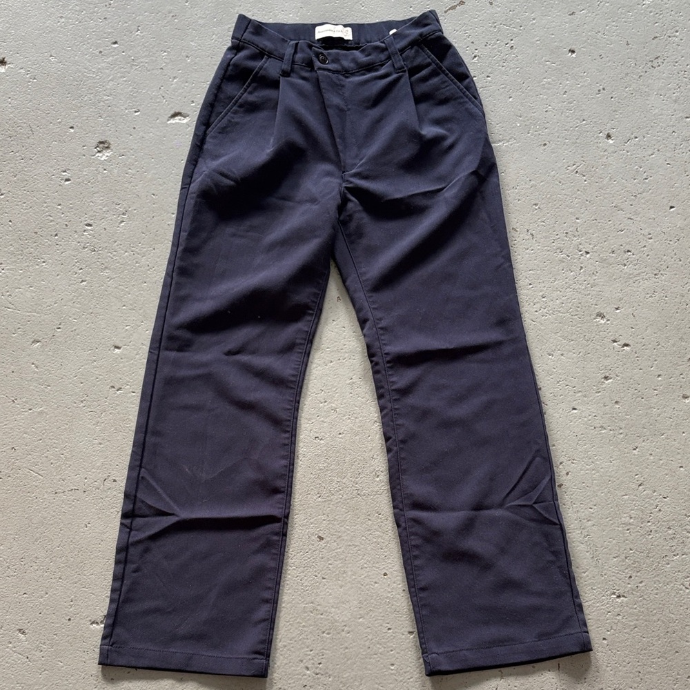 Abercrombie & Fitch Navy Wide Leg Pants